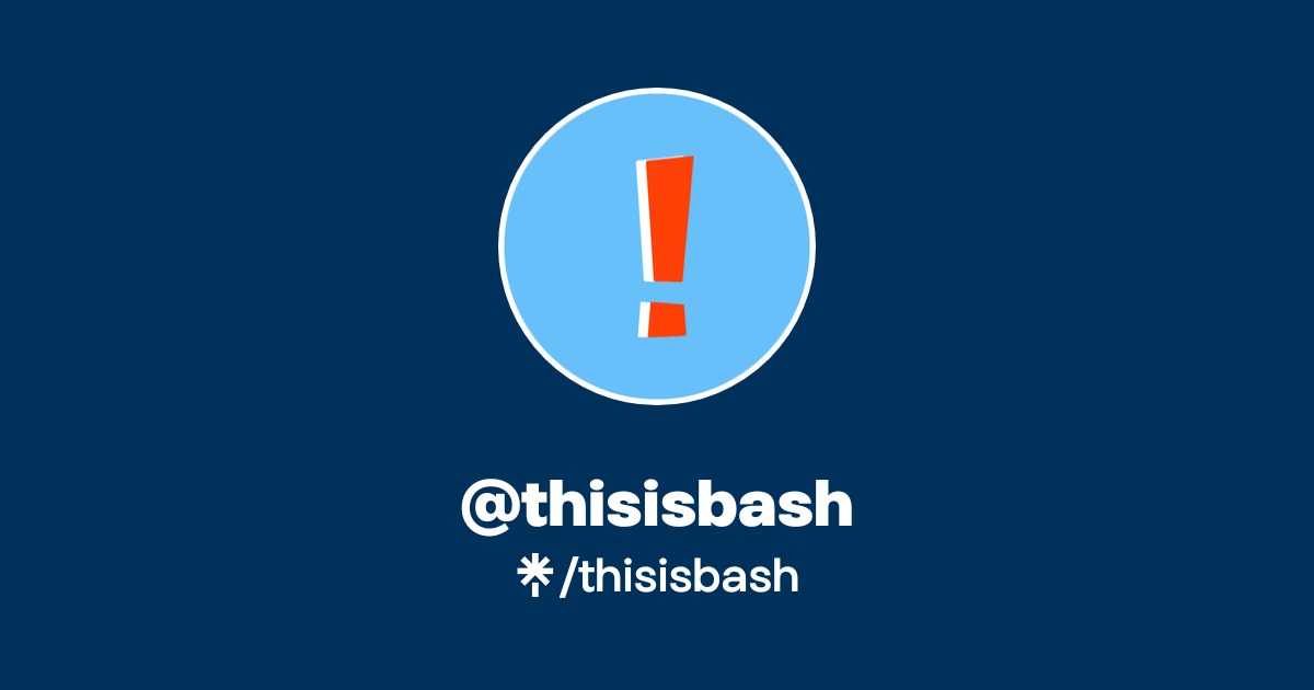 thisisbash | Instagram | Linktree