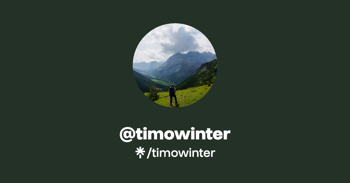 @timowinter | Linktree