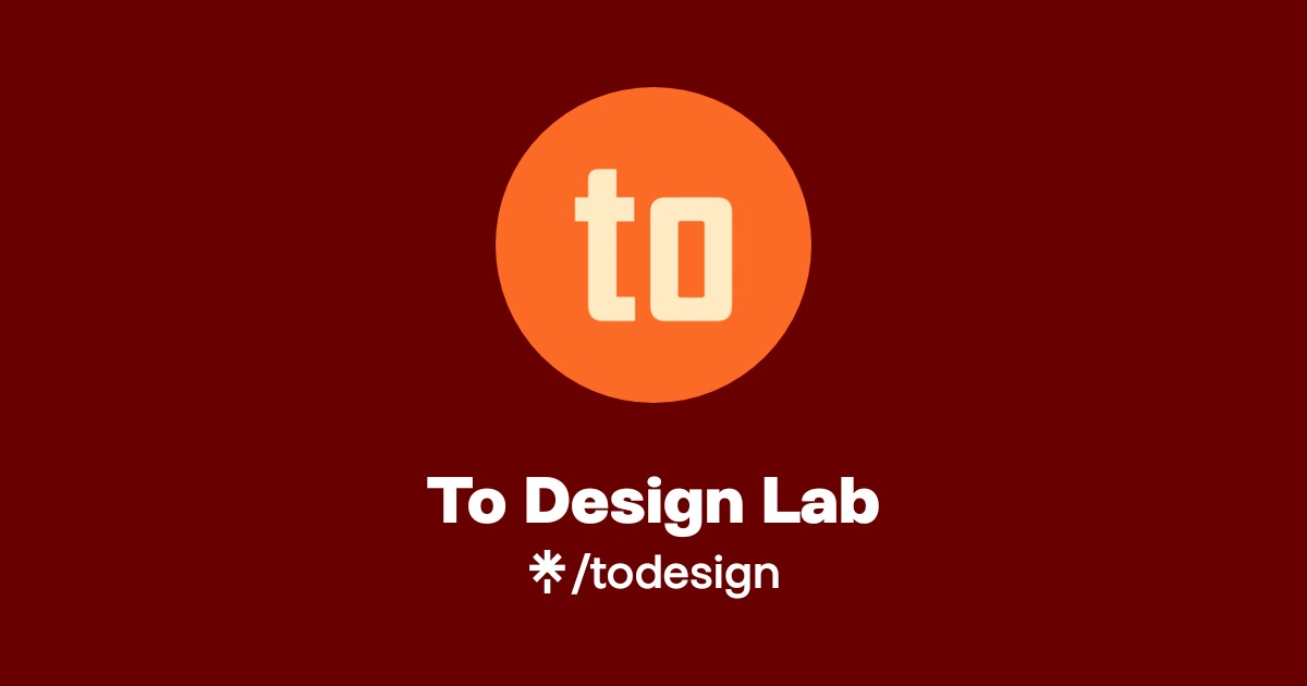 To Design Lab | Linktree