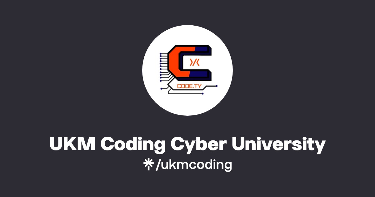UKM Coding Cyber University Official: Instagram | Linktree