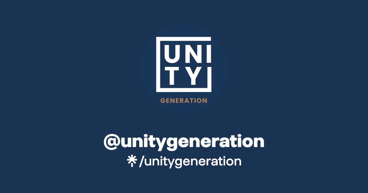 @unitygeneration | Linktree