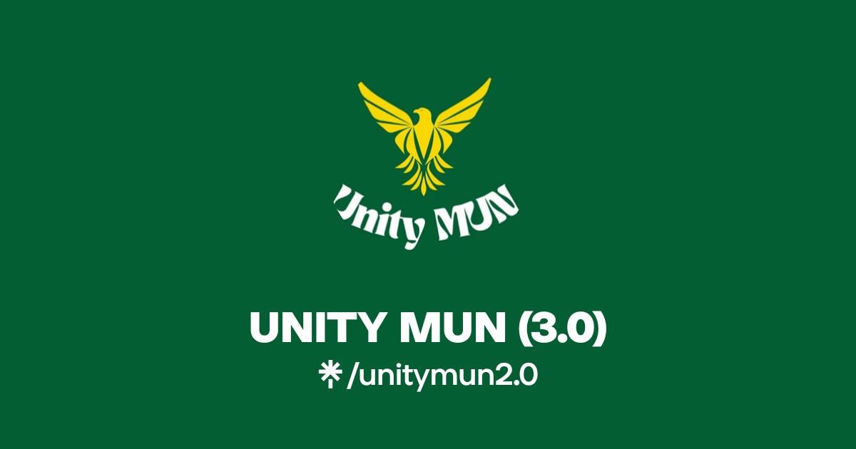 UNITY MUN (3.0) | Instagram | Linktree