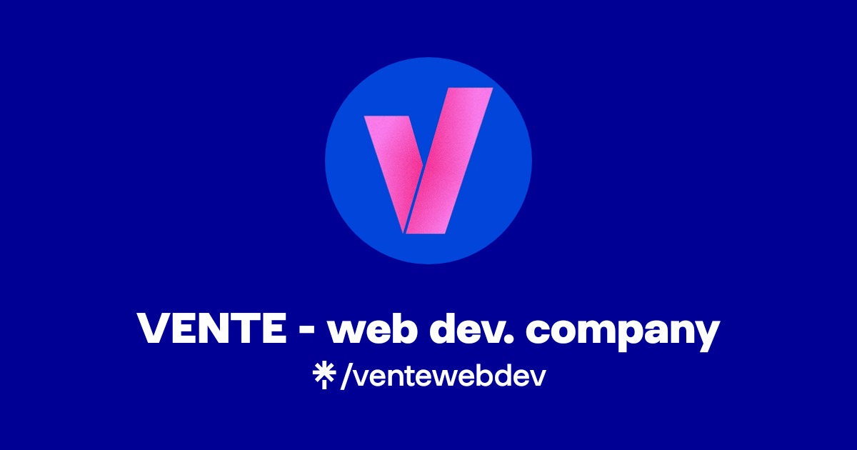 VENTE - web dev. company | Instagram, Facebook | Linktree