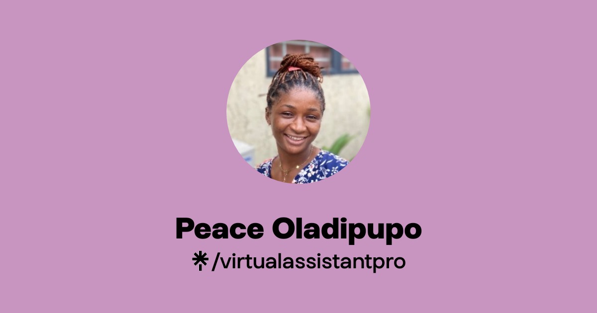 Peace Oladipupo | Instagram | Linktree