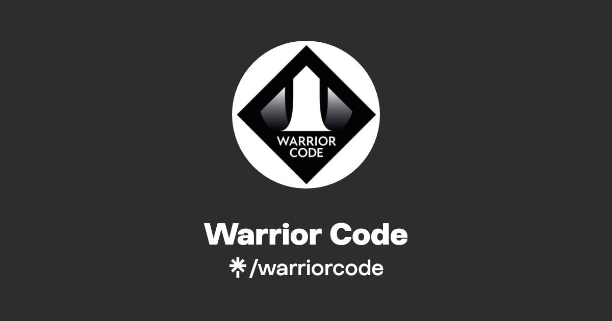 Warrior Code | Instagram, Facebook, TikTok | Linktree