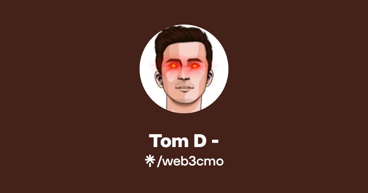 Tom D - | Twitter | Linktree