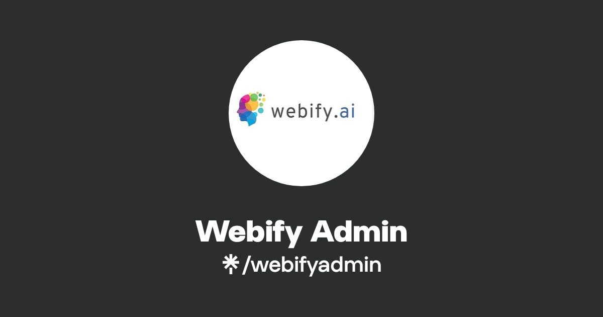 Webify Admin | Linktree