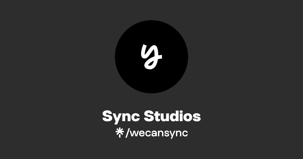 Sync Studios | Twitter, Instagram, Facebook, TikTok | Linktree