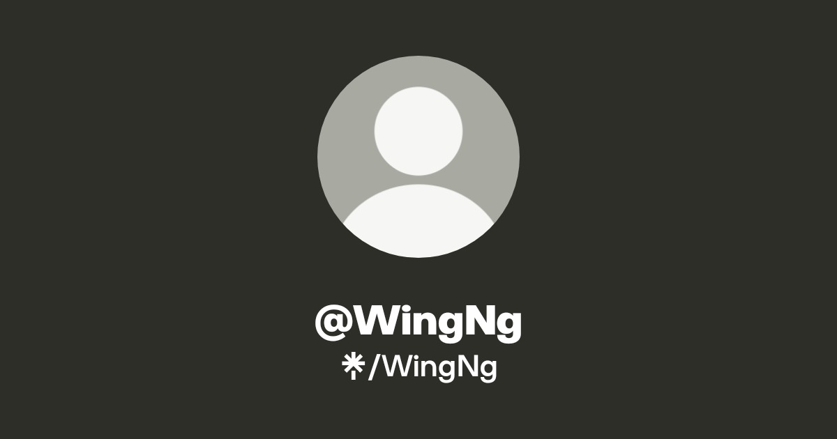 Wing Ng | Instagram | Linktree