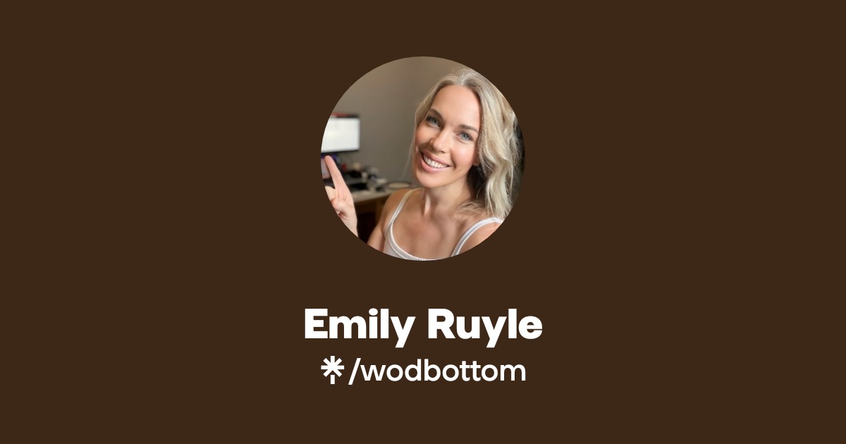 Emily Ruyle Emily Ruyle | Instagram, Facebook, TikTok | Linktree