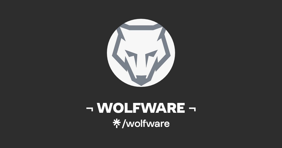 ¬ WOLFWARE ¬ | Instagram | Linktree
