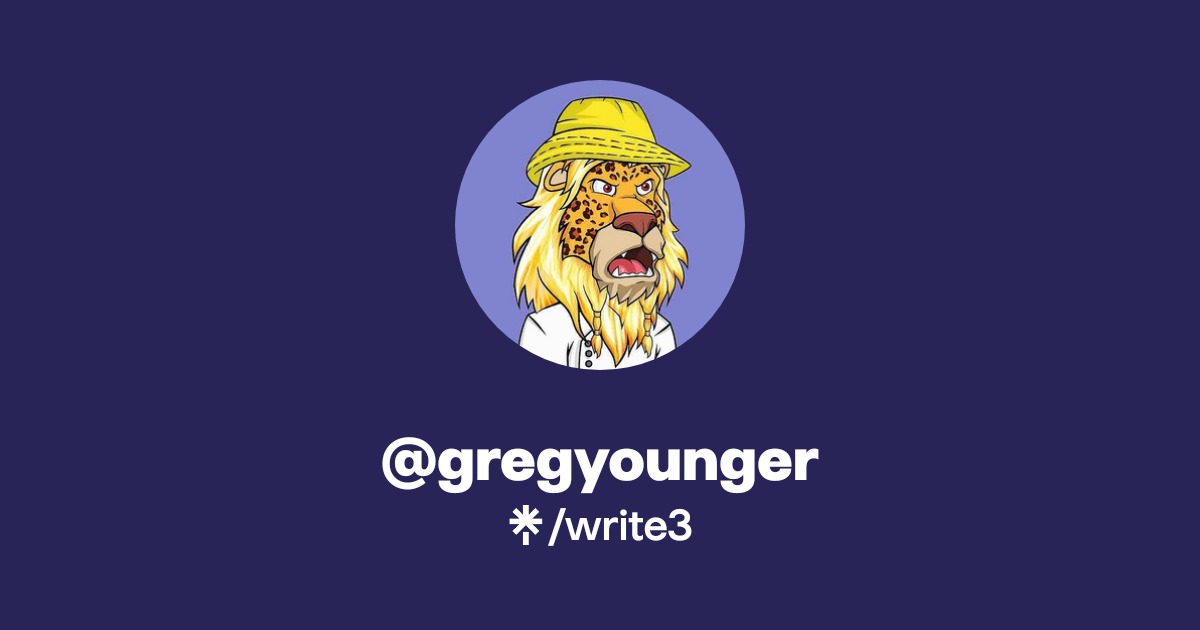 @gregyounger | Twitter | Linktree