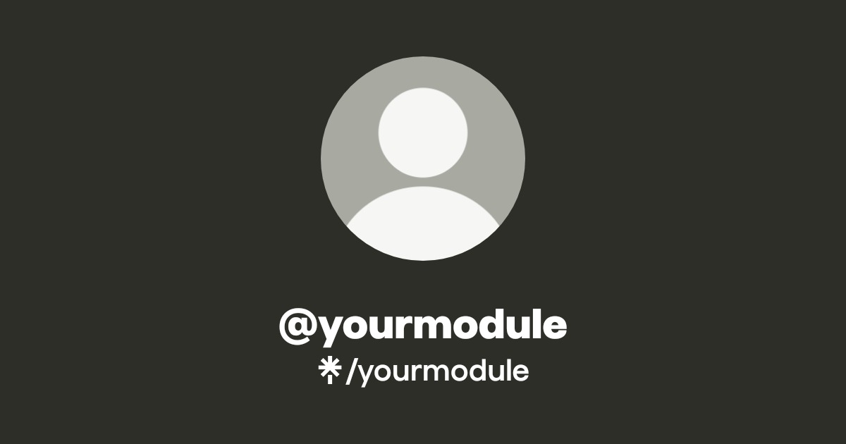 yourmodule | Facebook | Linktree
