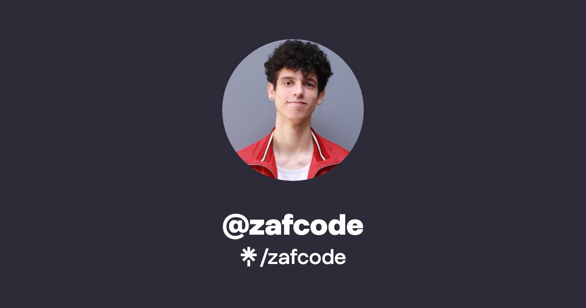 zafcode | Instagram | Linktree